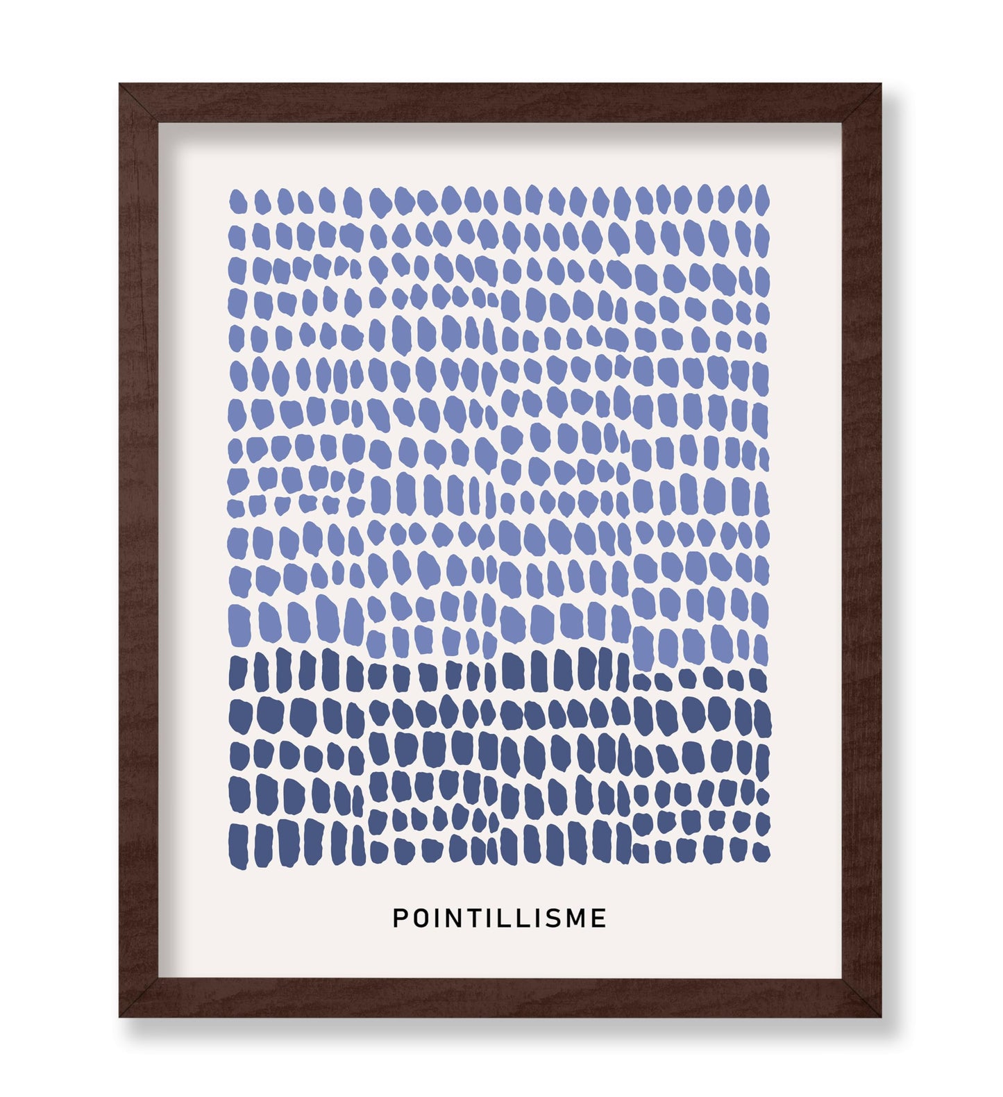 Pointillisme Dots in Blue