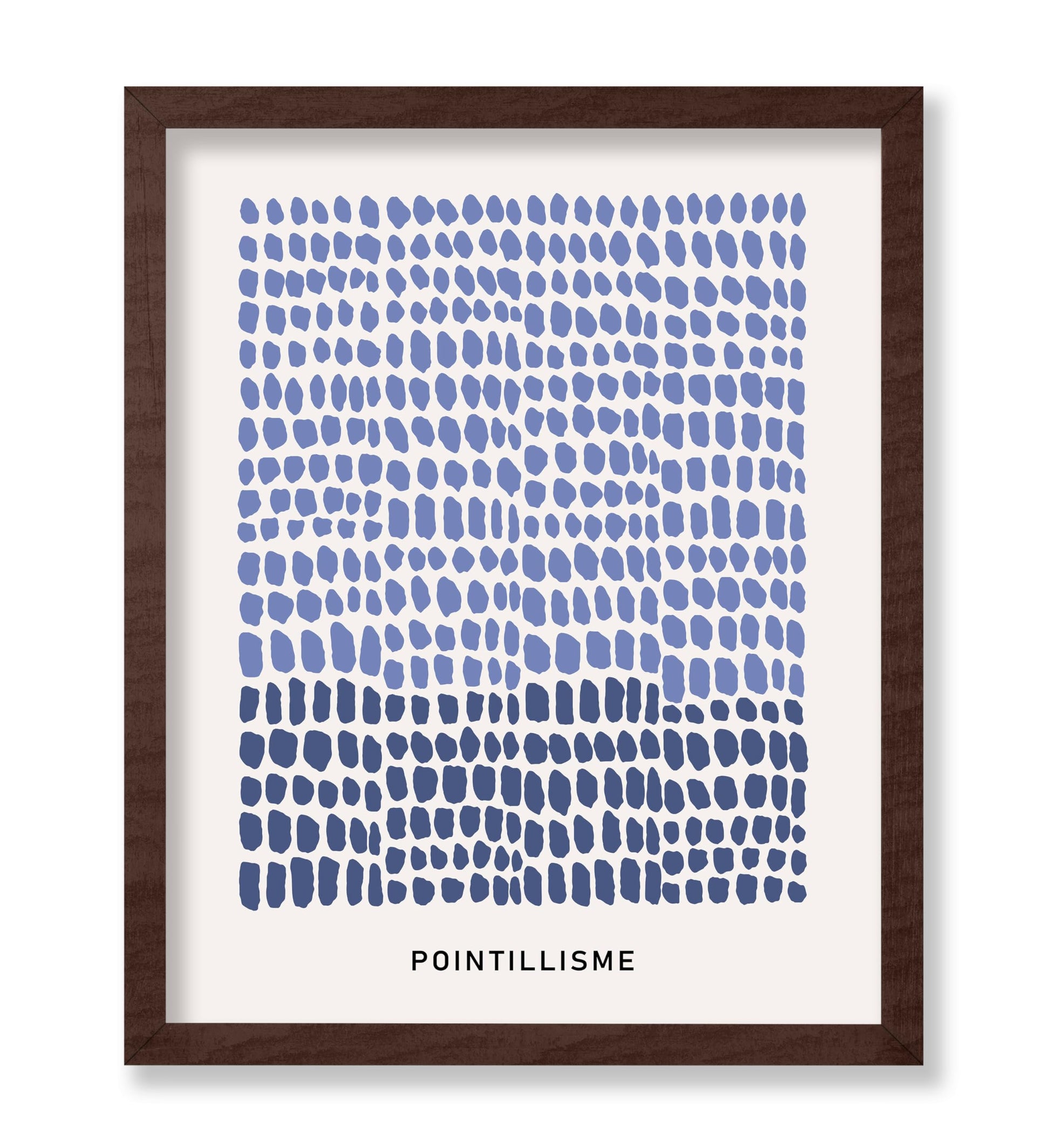 Pointillisme Dots in Blue