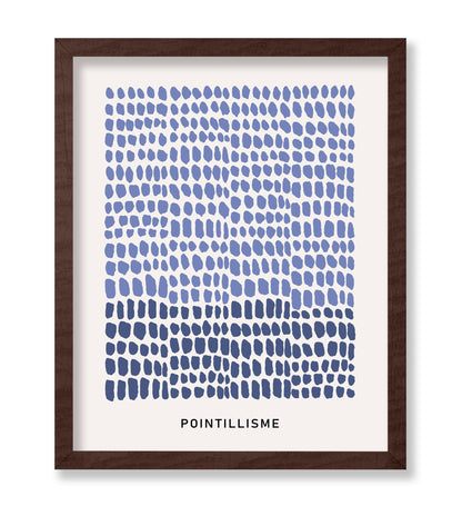 Pointillisme Dots in Blue