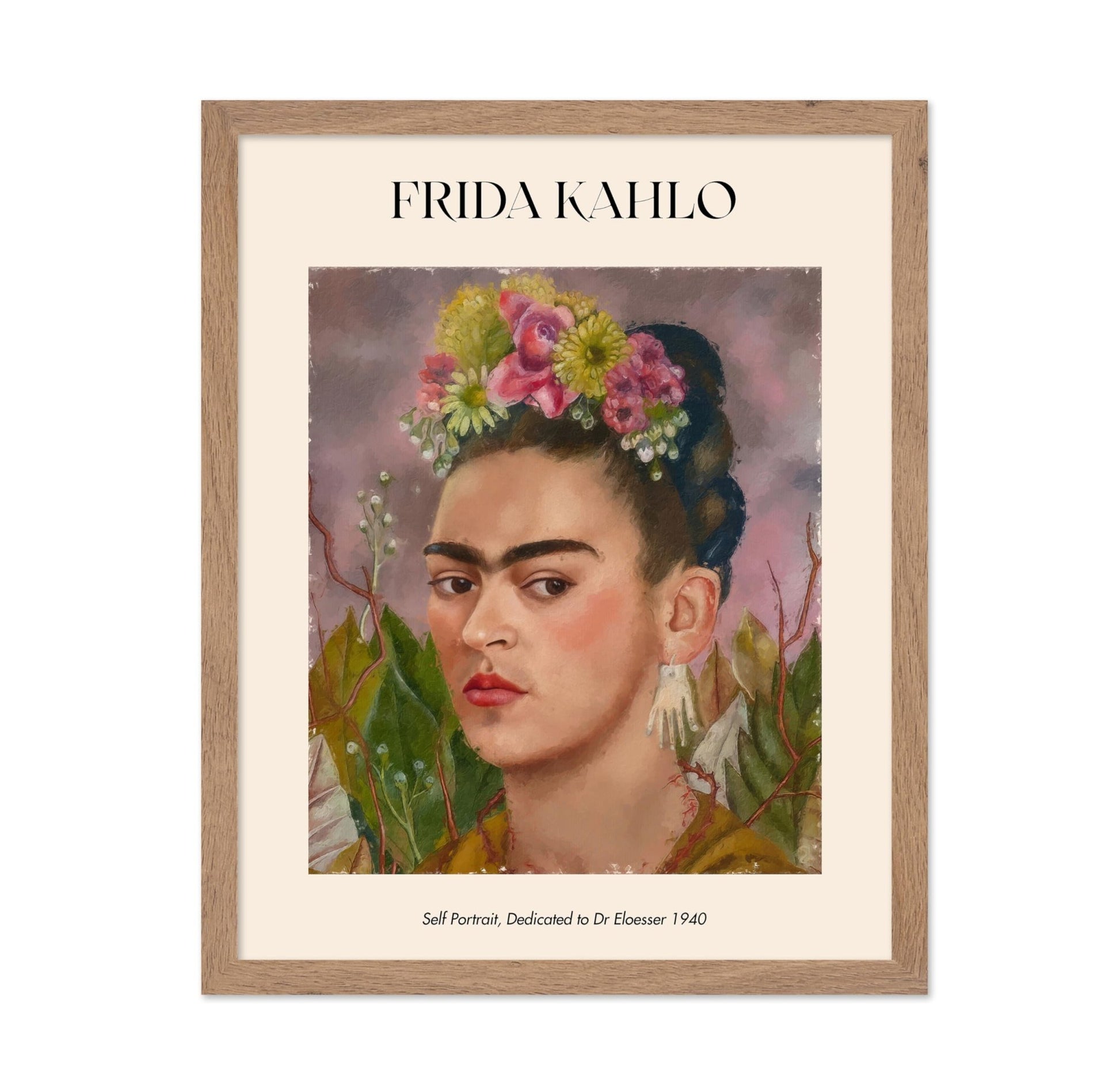 Frida - Self Portrait, Dedicated to Dr. Eloesser