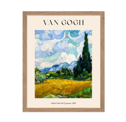 Van Gogh - Wheat Field with Cypresses No6