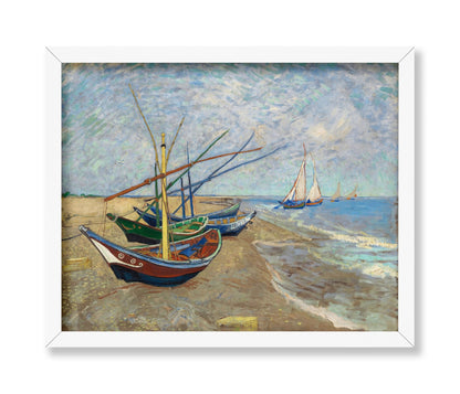 Van Gogh - Boats on the Beach of Saintes Maries
