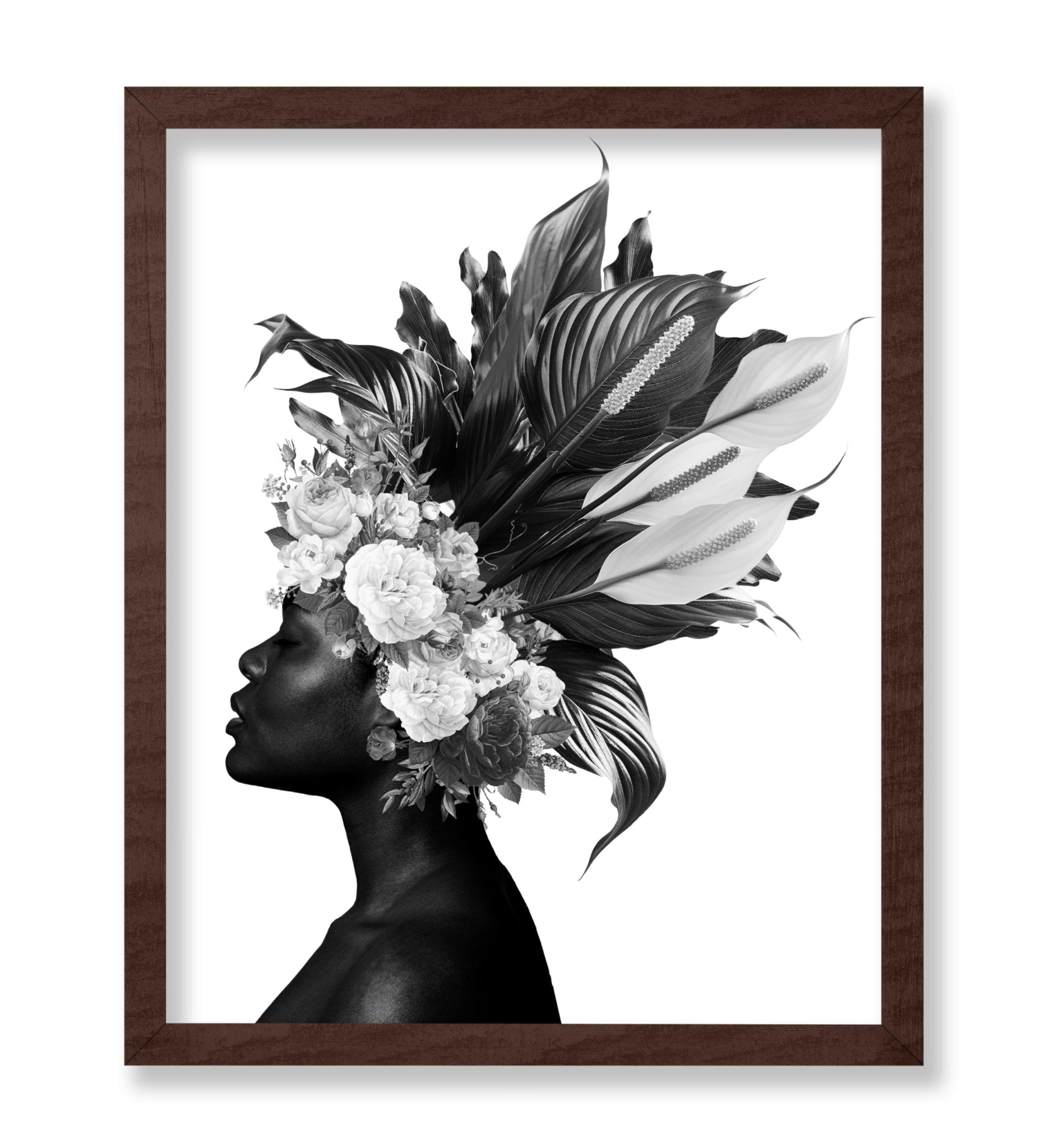 Woman and Flowers