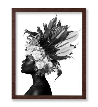 Woman and Flowers