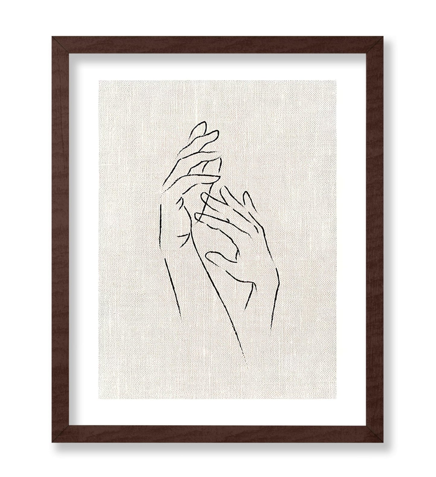 Hands Line Drawing
