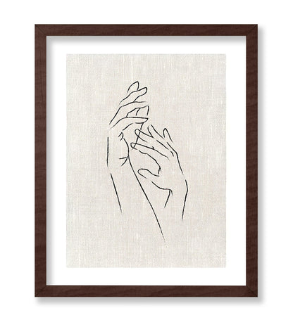 Hands Line Drawing