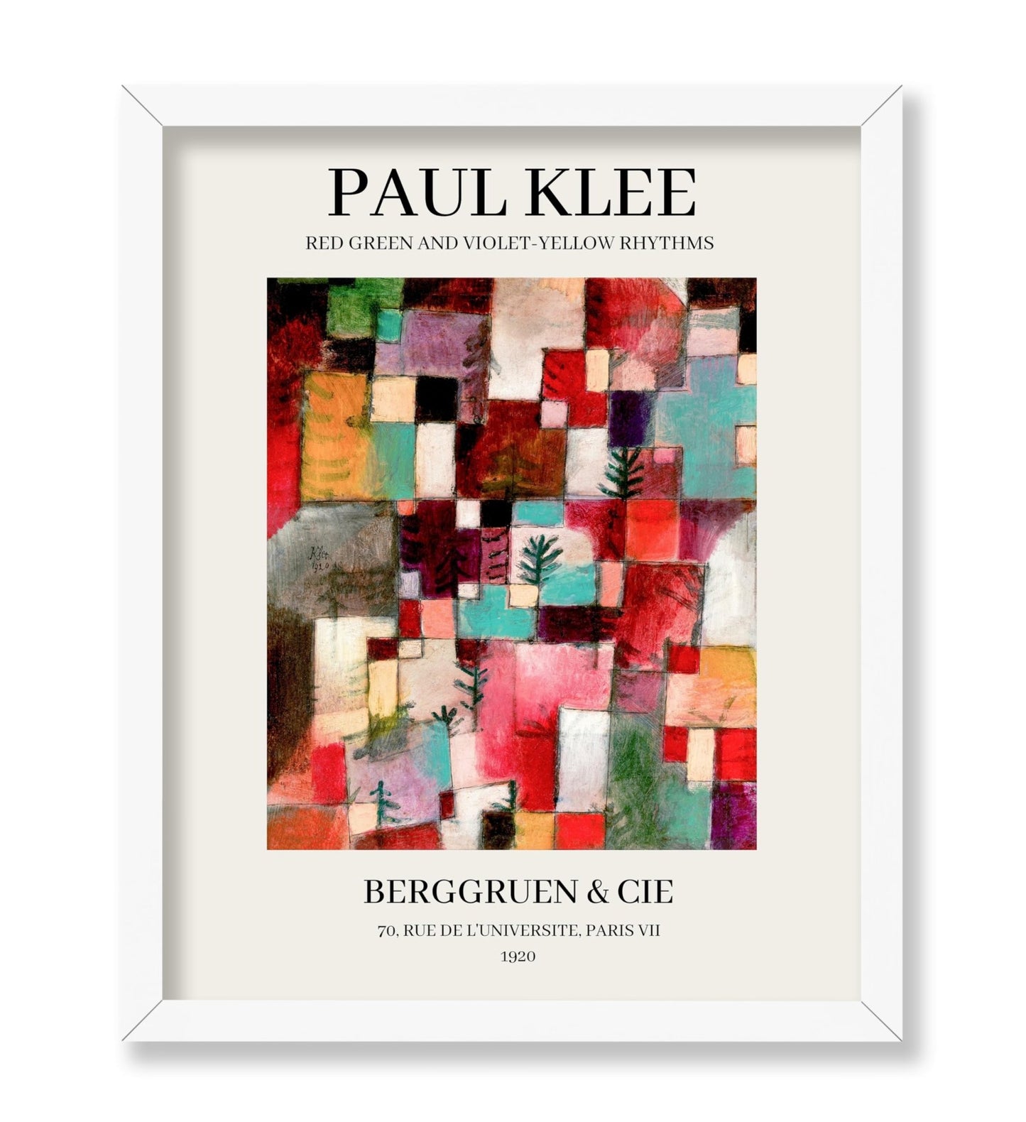Paul Klee - Red Green And Violet-Yellow Rhythms
