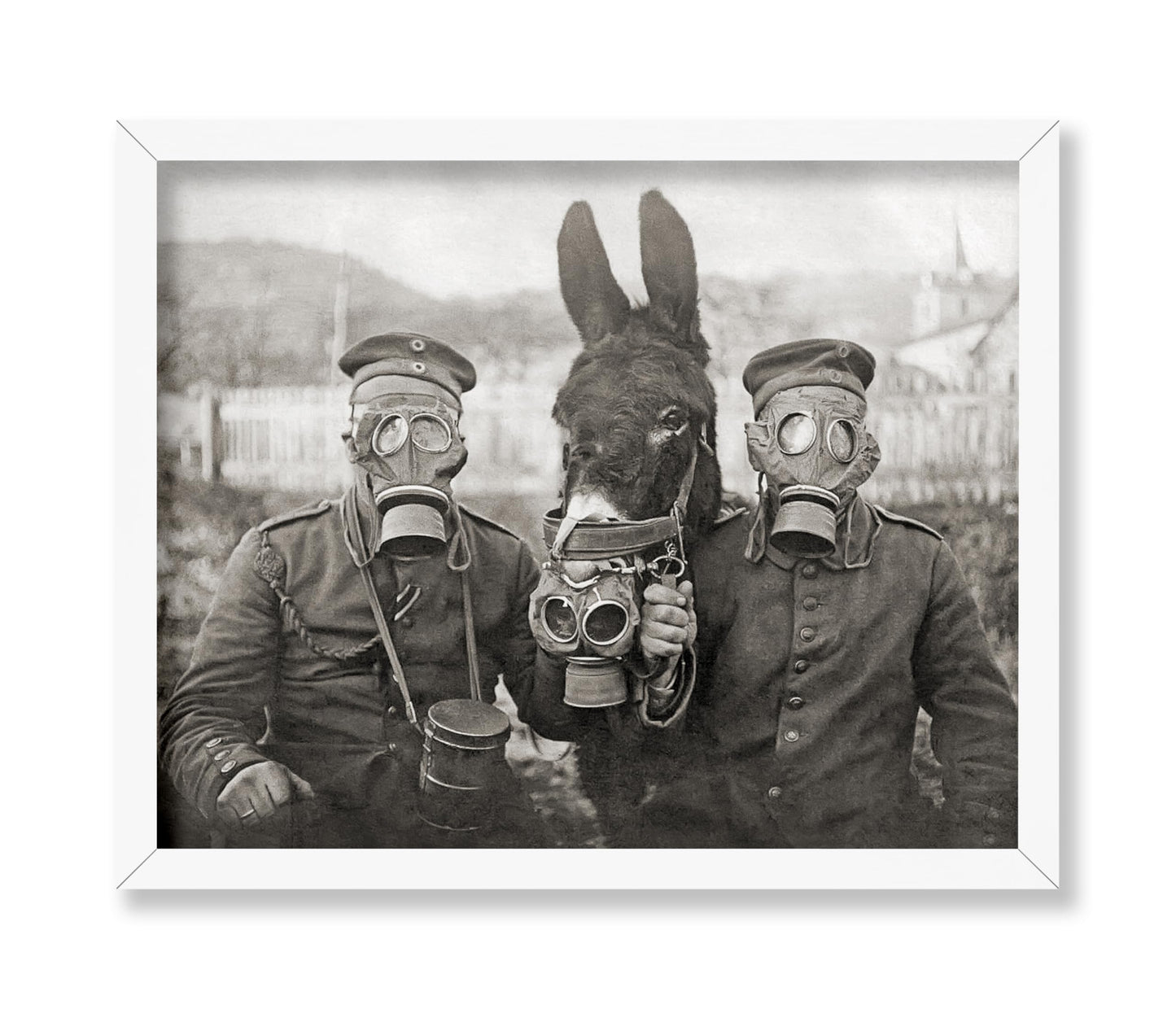 Donkey And Two Soldiers