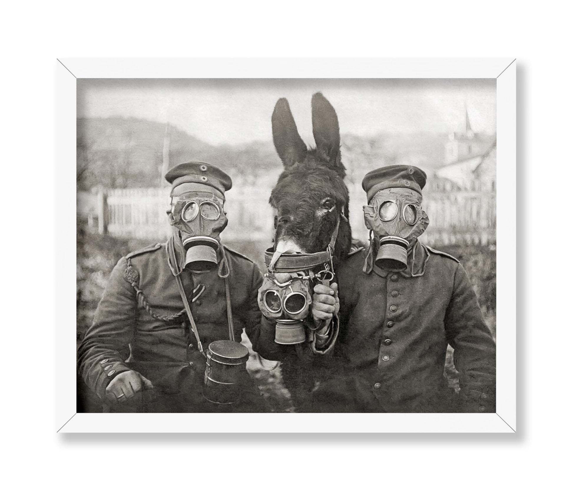 Donkey And Two Soldiers