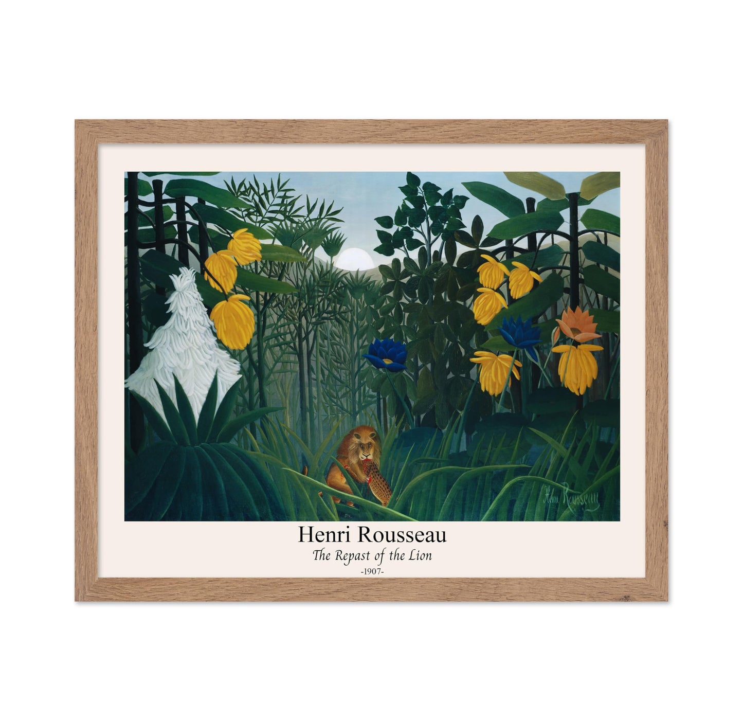Henri Rousseau - Repast of the Lion No1