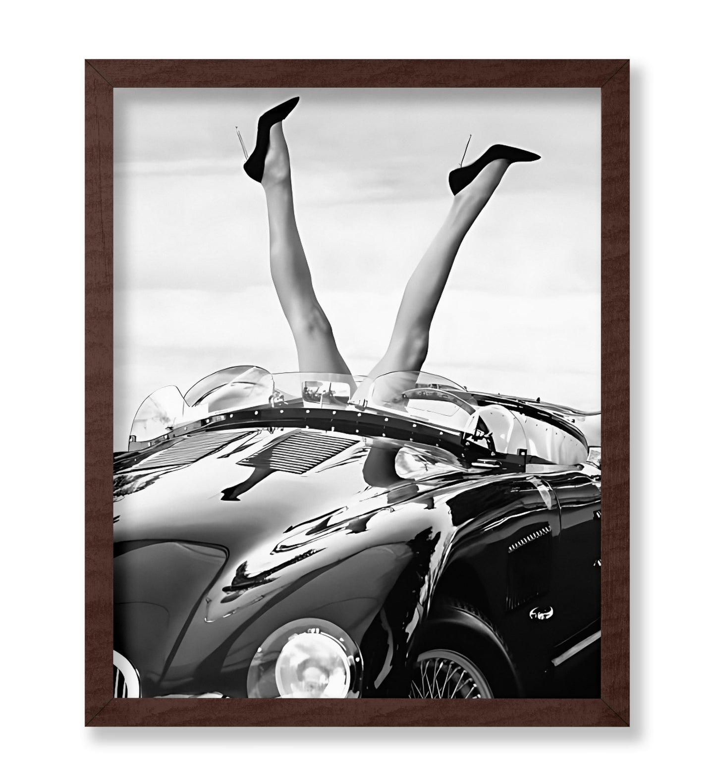Legs Hanging Out of Car