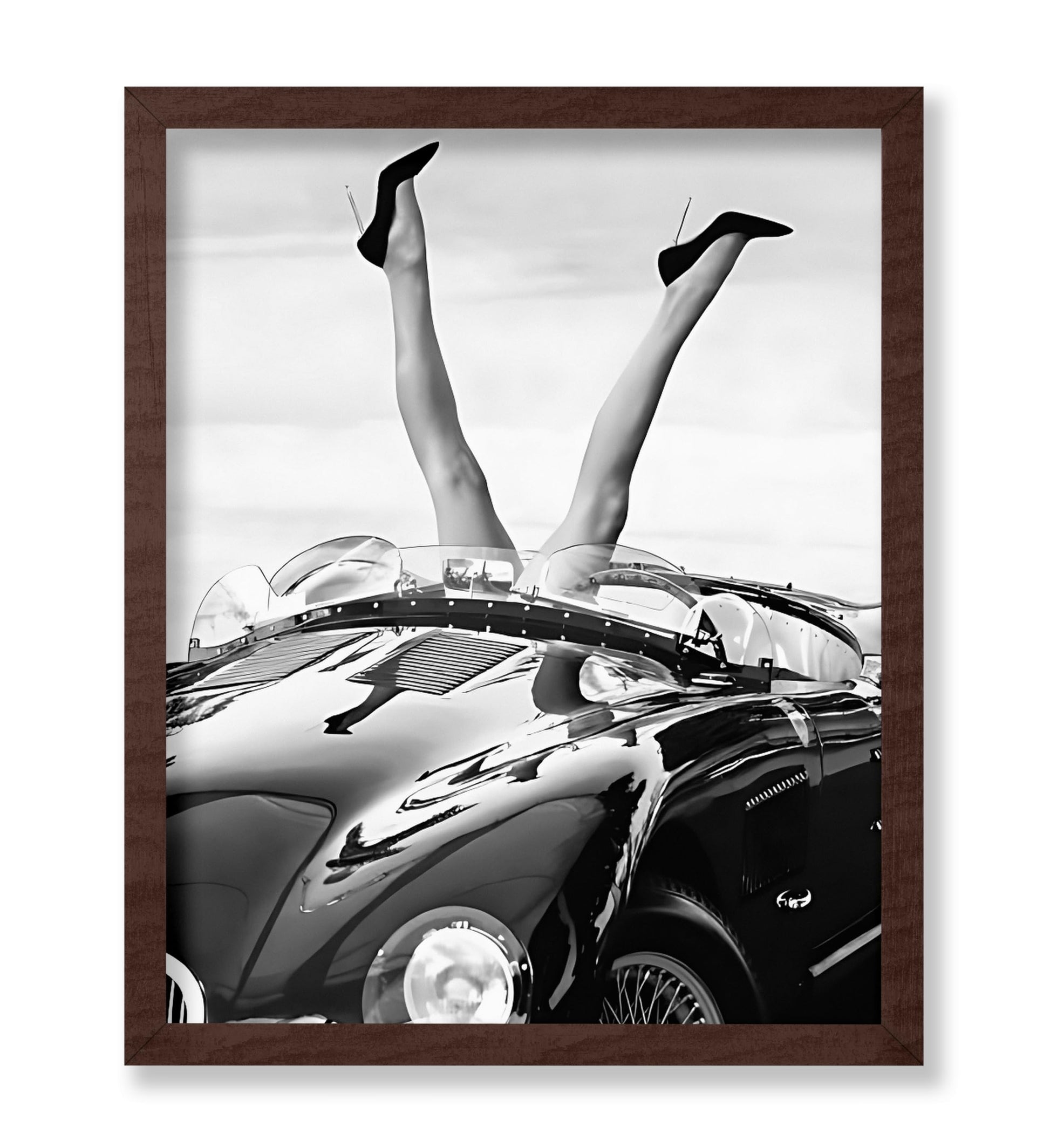 Legs Hanging Out of Car