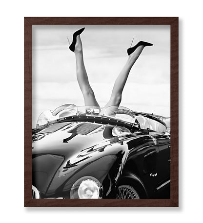 Legs Hanging Out of Car