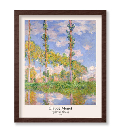 Claude Monet - Poplars in the Sun No1