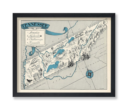 Tennessee Pictorial Map