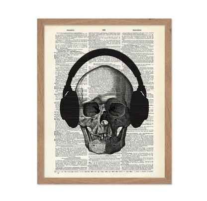 Skull with Headphones