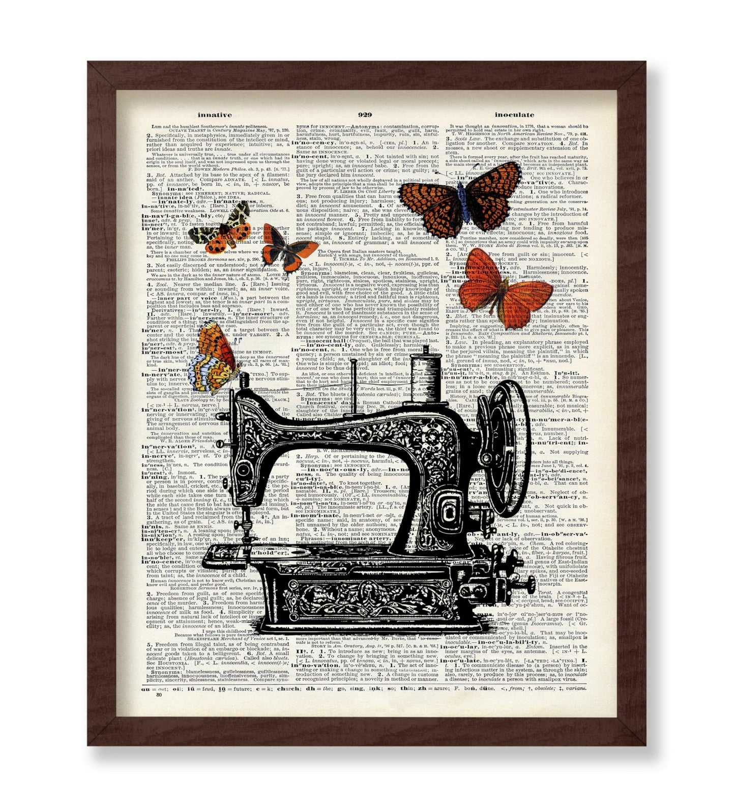 Sewing Machine and Butterfly