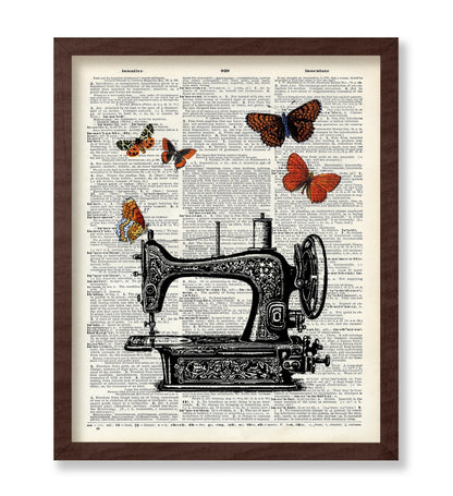 Sewing Machine and Butterfly