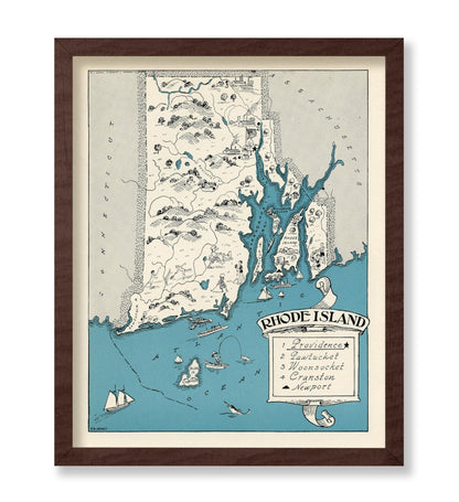 Rhode Island Pictorial Map