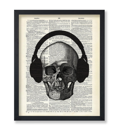 Skull with Headphones