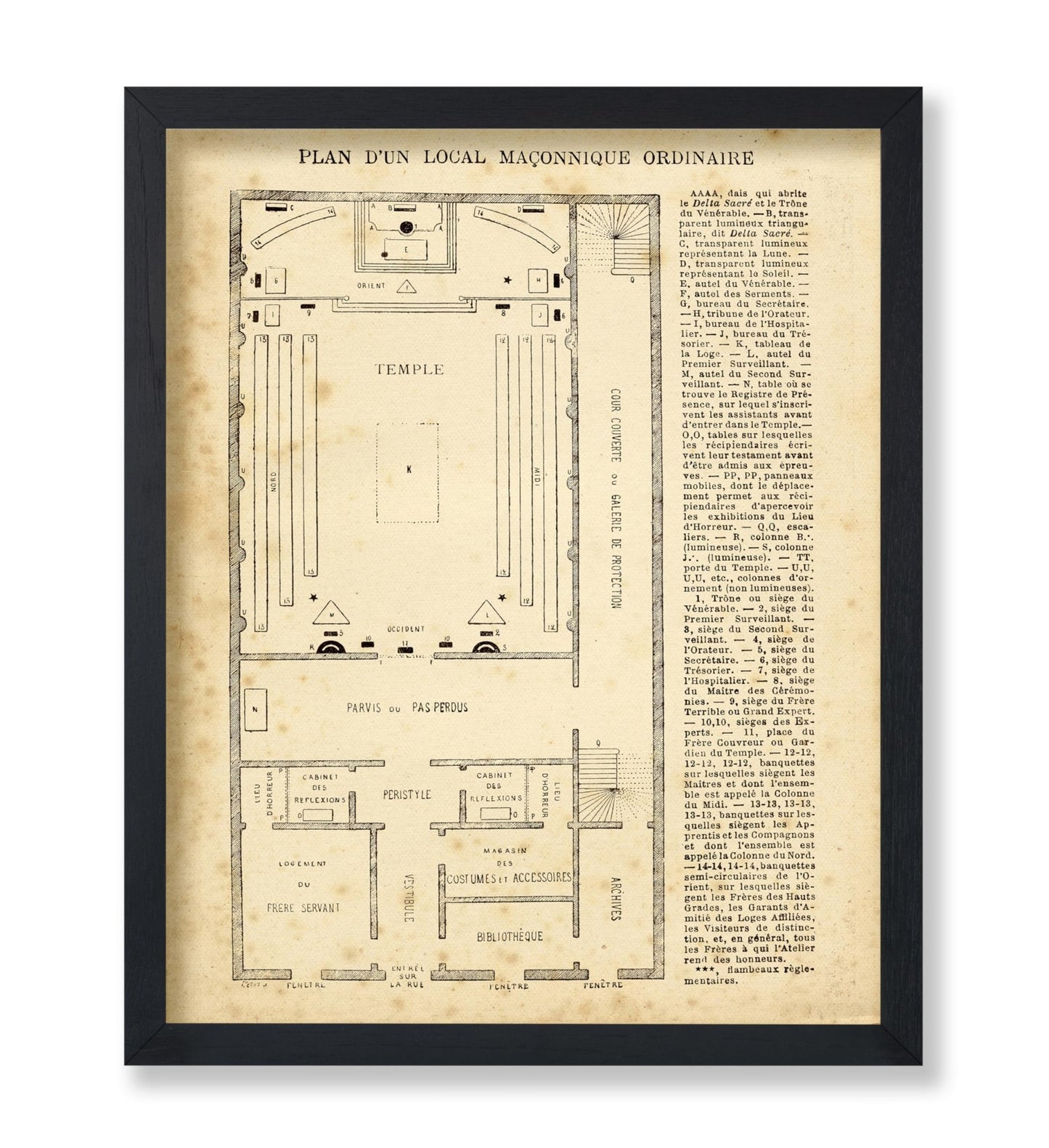 Masonic Temple Plan