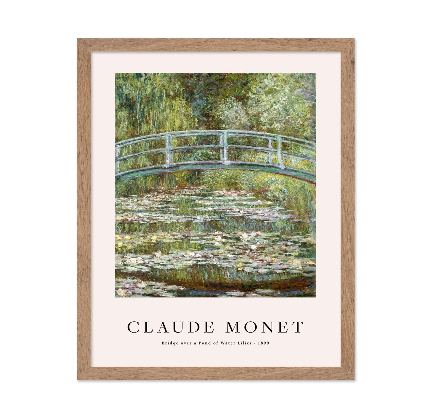 Claude Monet - Bridge Over A Pond of Water Lilies