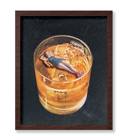 Pin Up Girl on Whiskey