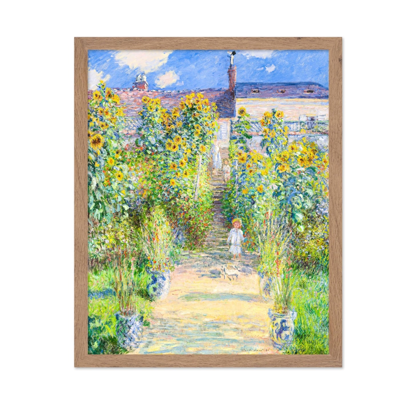 Claude Monet - Artist's Garden at Vetheuil No2