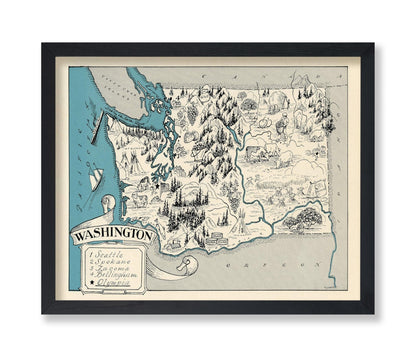 Washington Pictorial Map