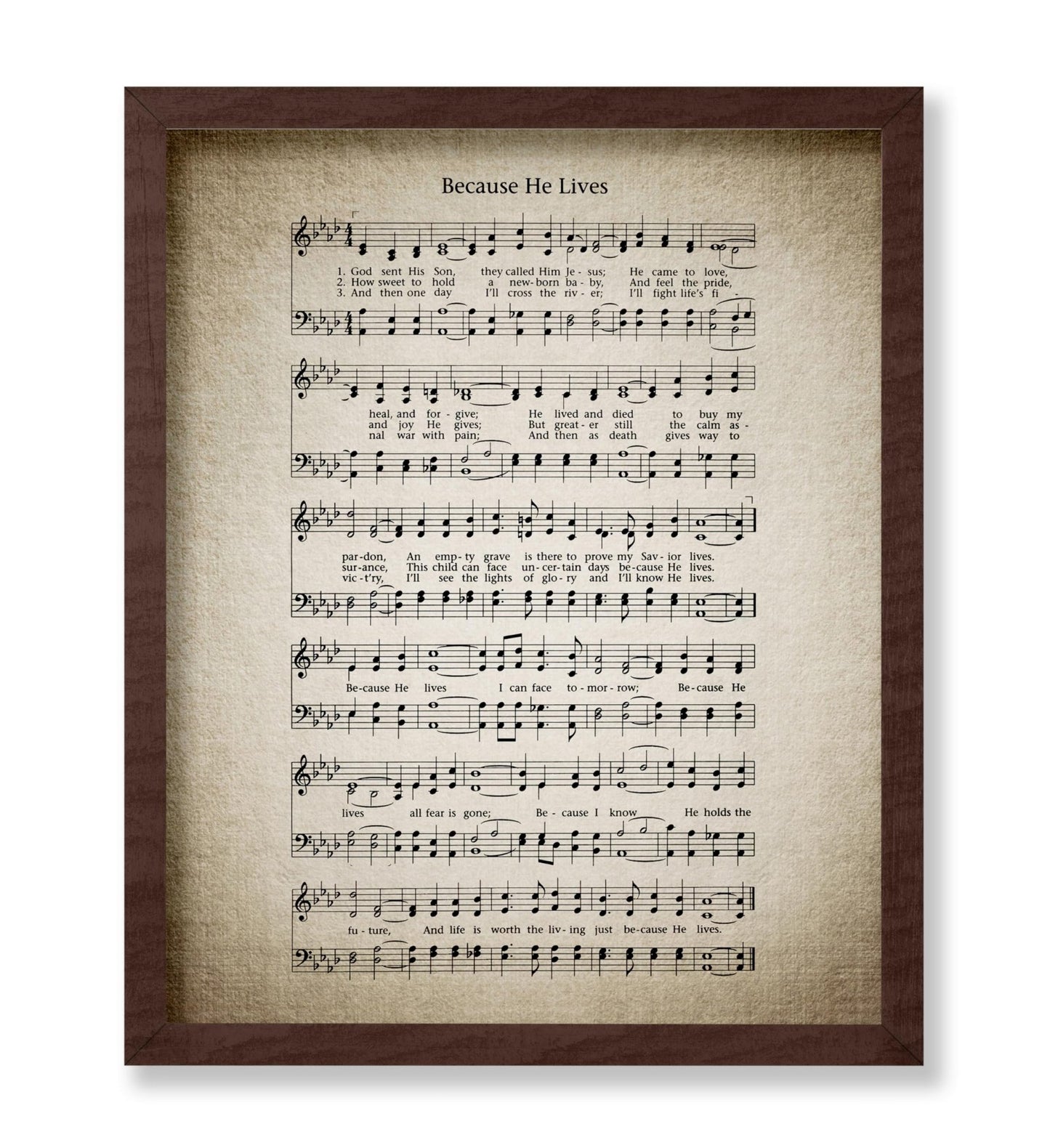 Because He Lives Hymnal Sheet