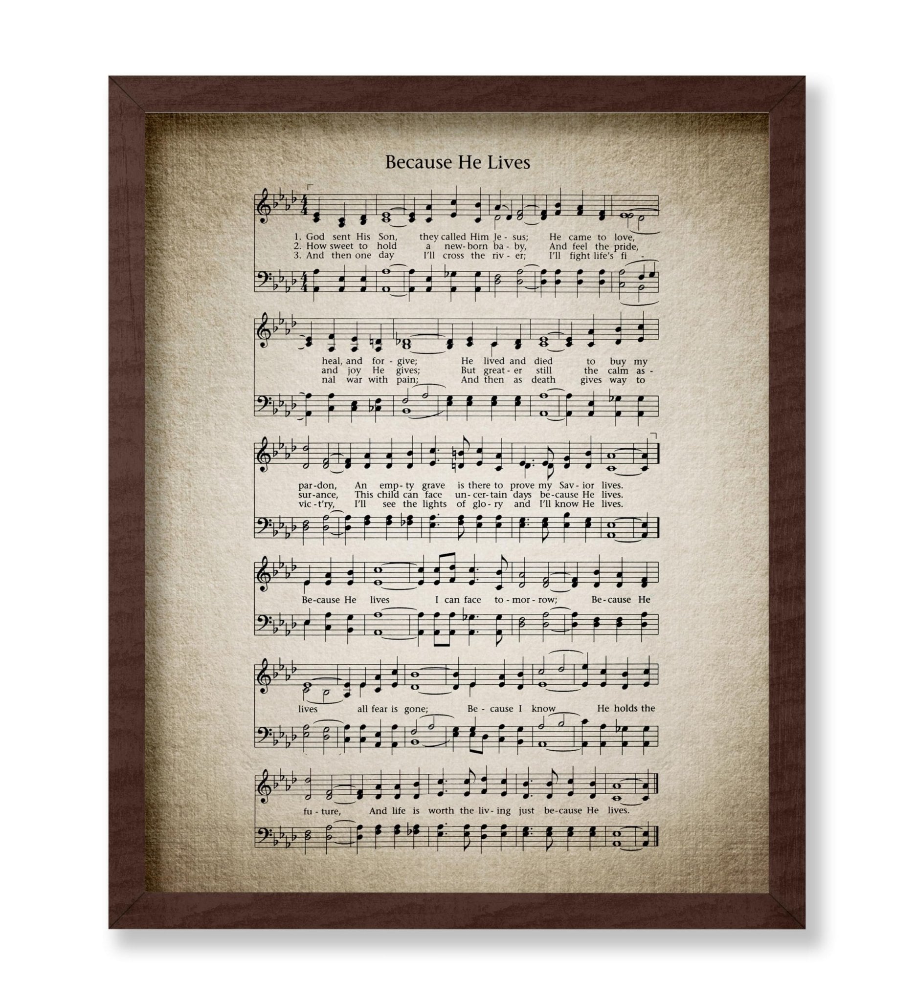 Because He Lives Hymnal Sheet