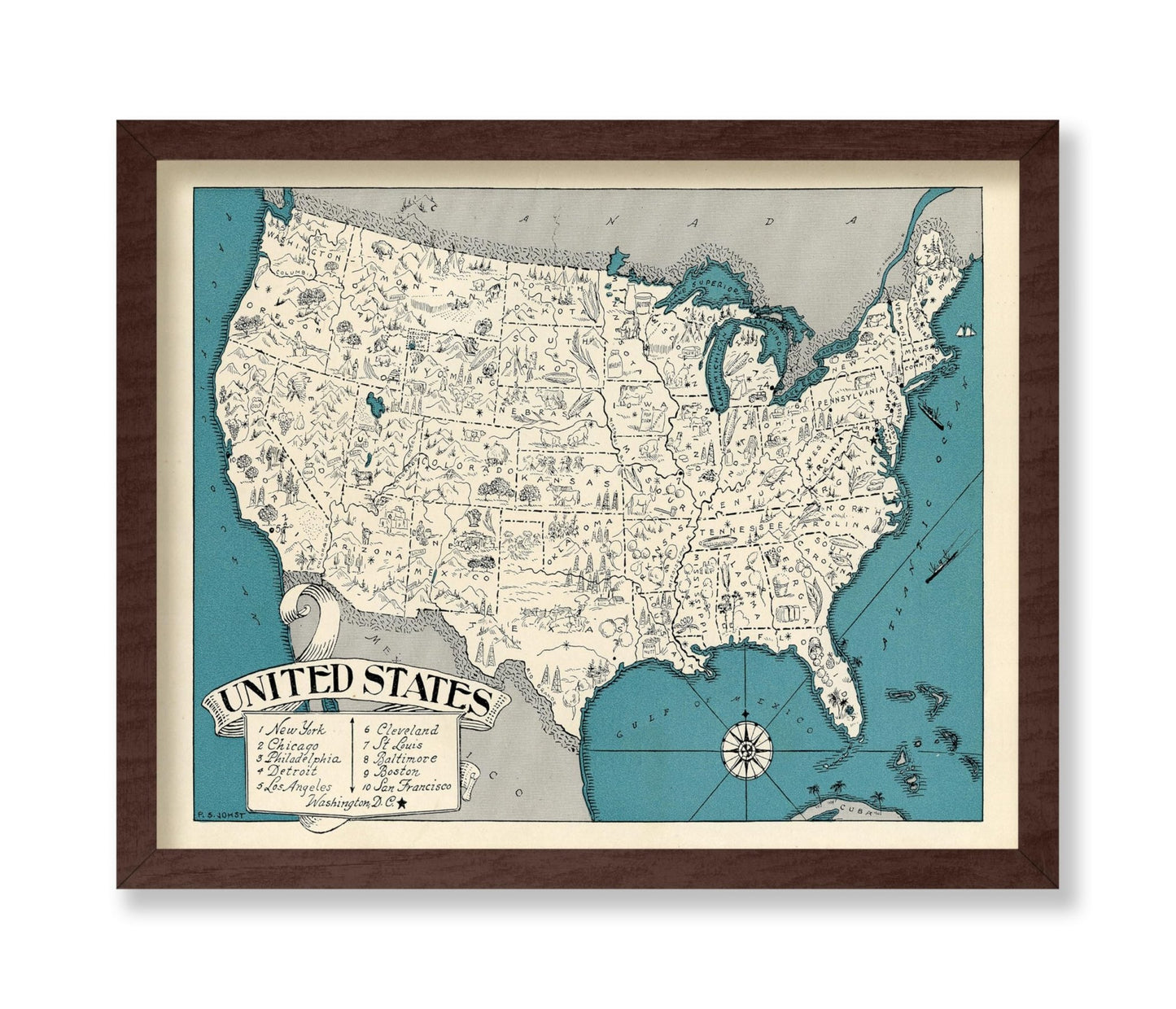 United States Pictorial Map
