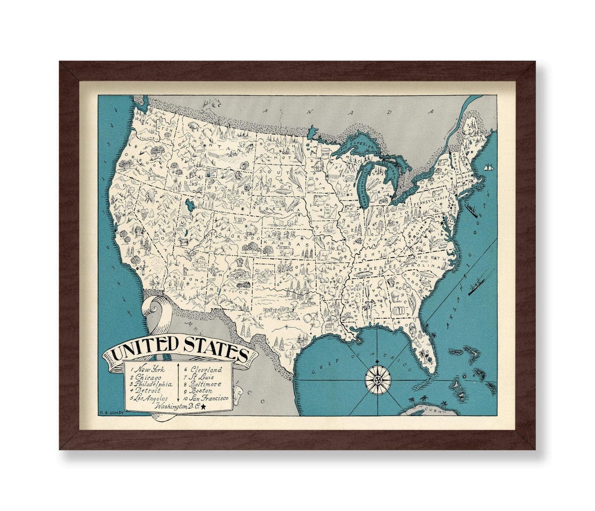 United States Pictorial Map