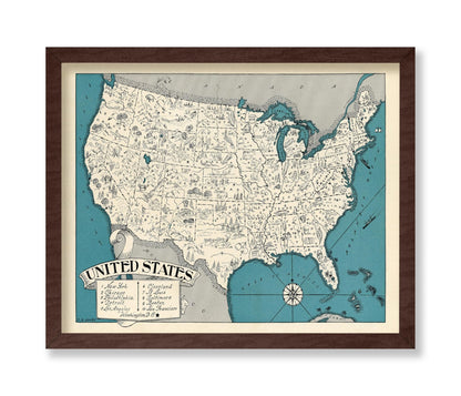 United States Pictorial Map