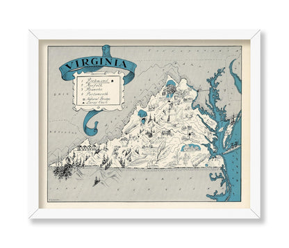 Virginia Pictorial Map