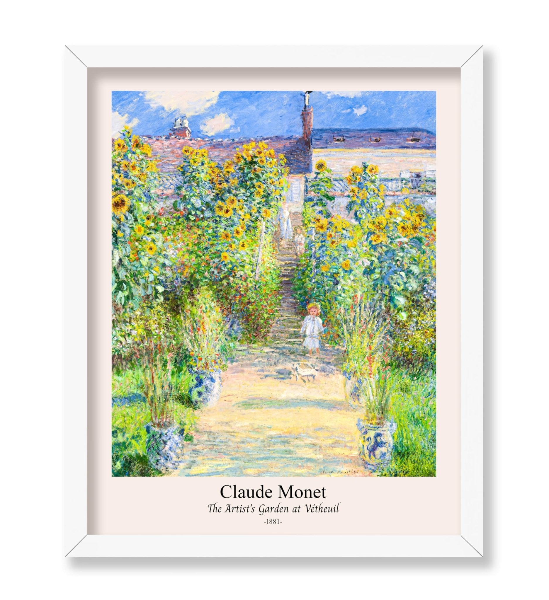 Claude Monet - Artist's Garden at Vetheuil No1