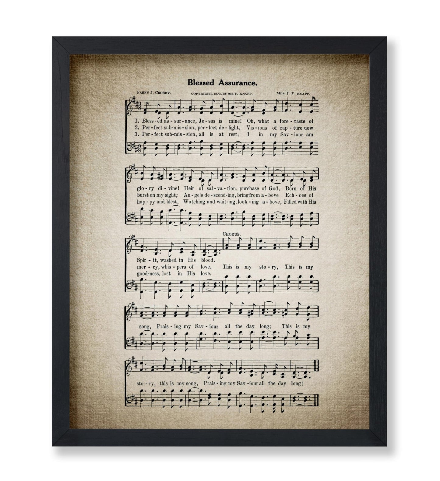 Blessed Assurance Hymnal Sheet