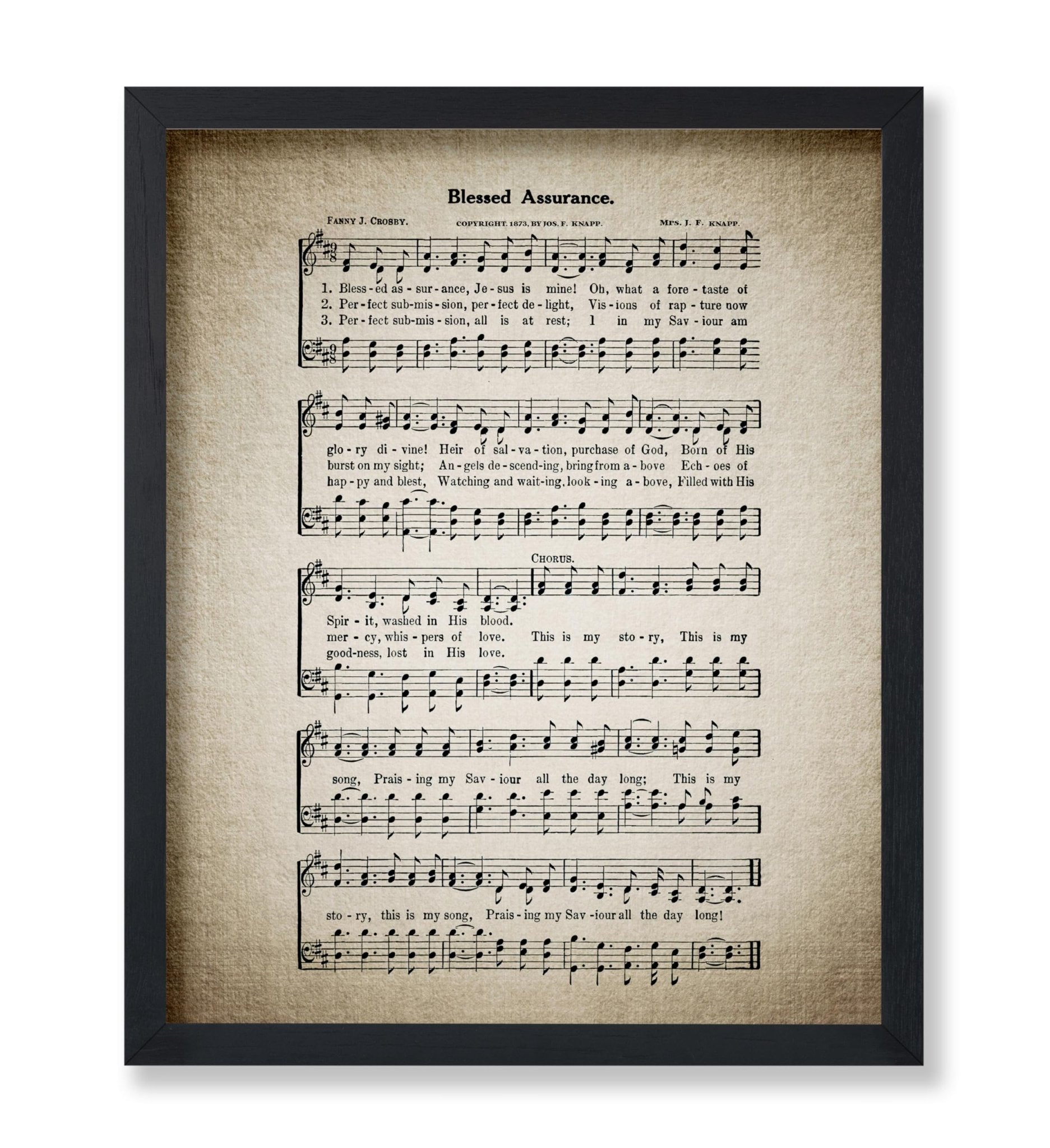 Blessed Assurance Hymnal Sheet