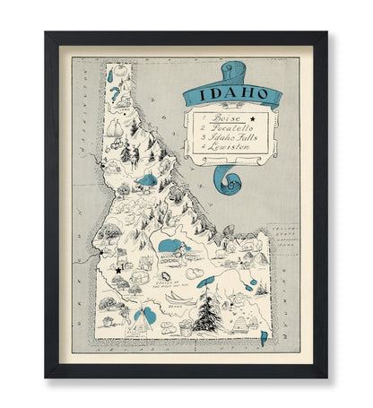 Idaho Pictorial Map