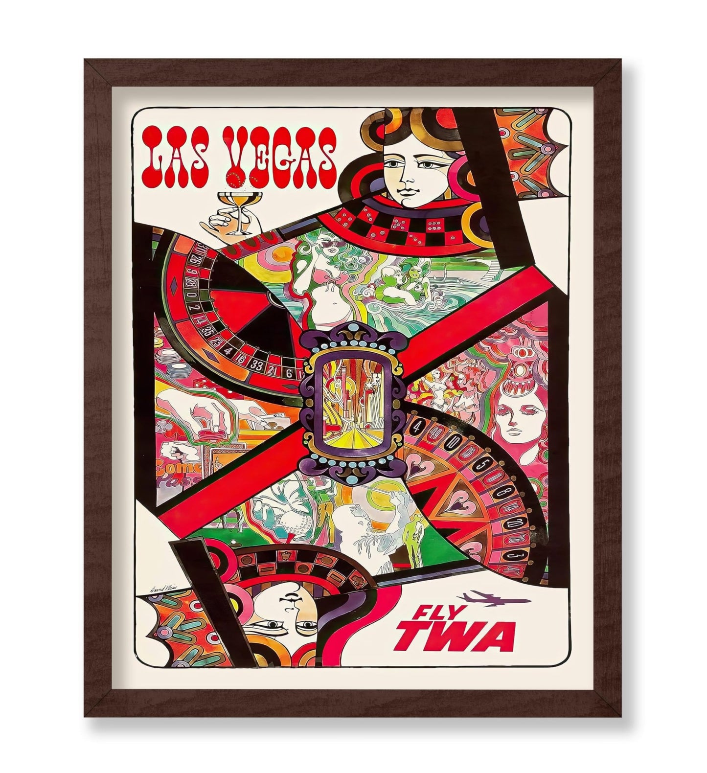 Las Vegas Queen Playing Card