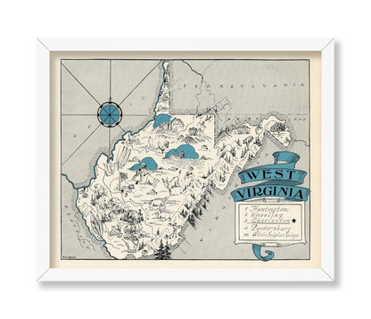 West Virginia Pictorial Map