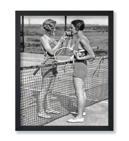 Smoking Tennis Girls