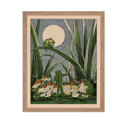 Frog Under The Moon