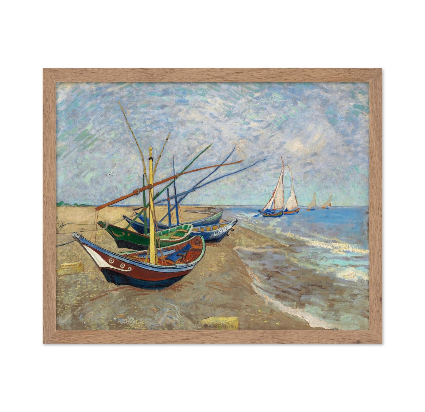 Van Gogh - Boats on the Beach of Saintes Maries
