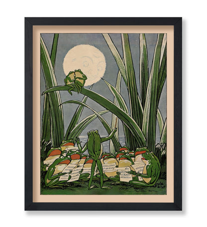 Frog Under The Moon