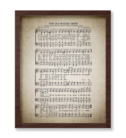The Old Rugged Cross Hymnal Sheet No1
