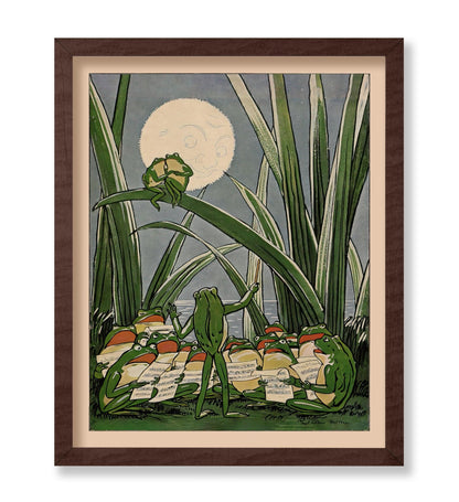 Frog Under The Moon