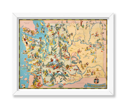 Ruth Taylor - Pictorial Map of Washington