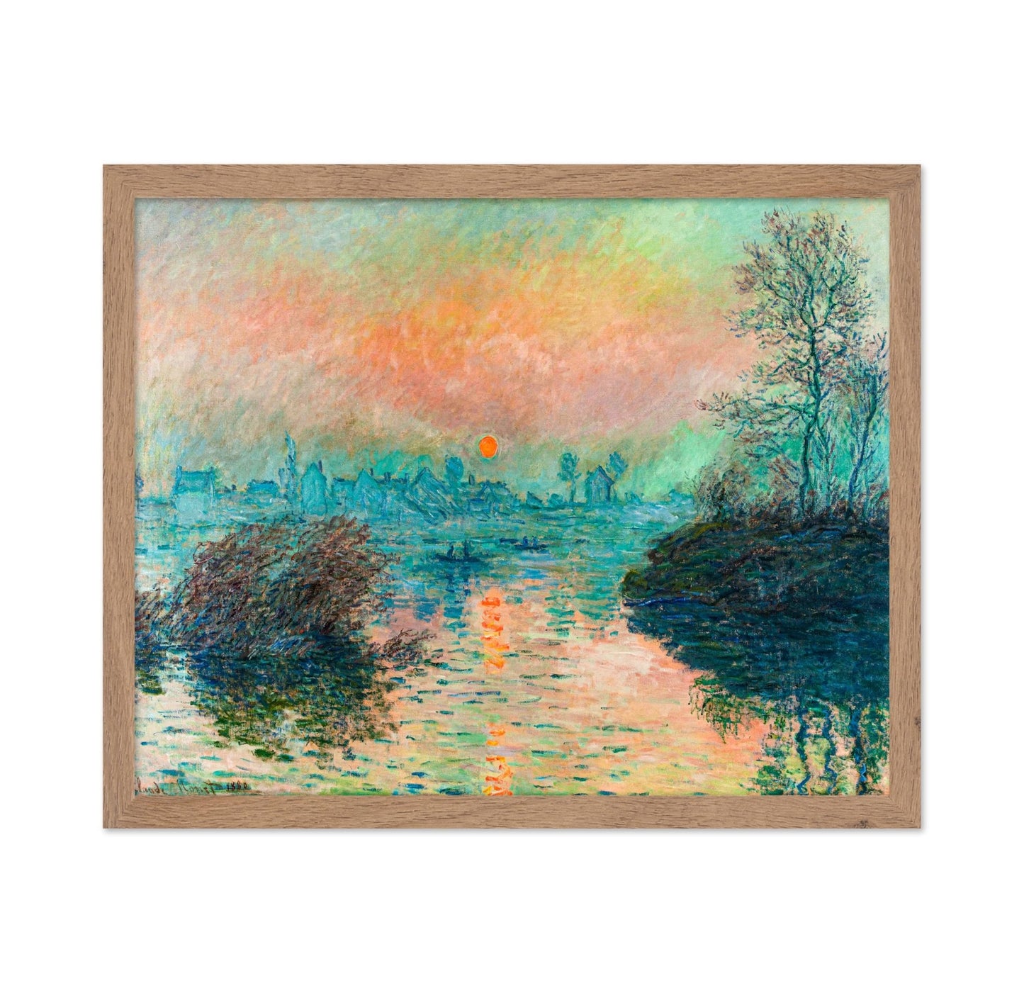 Claude Monet - Sunset on the Seine No2