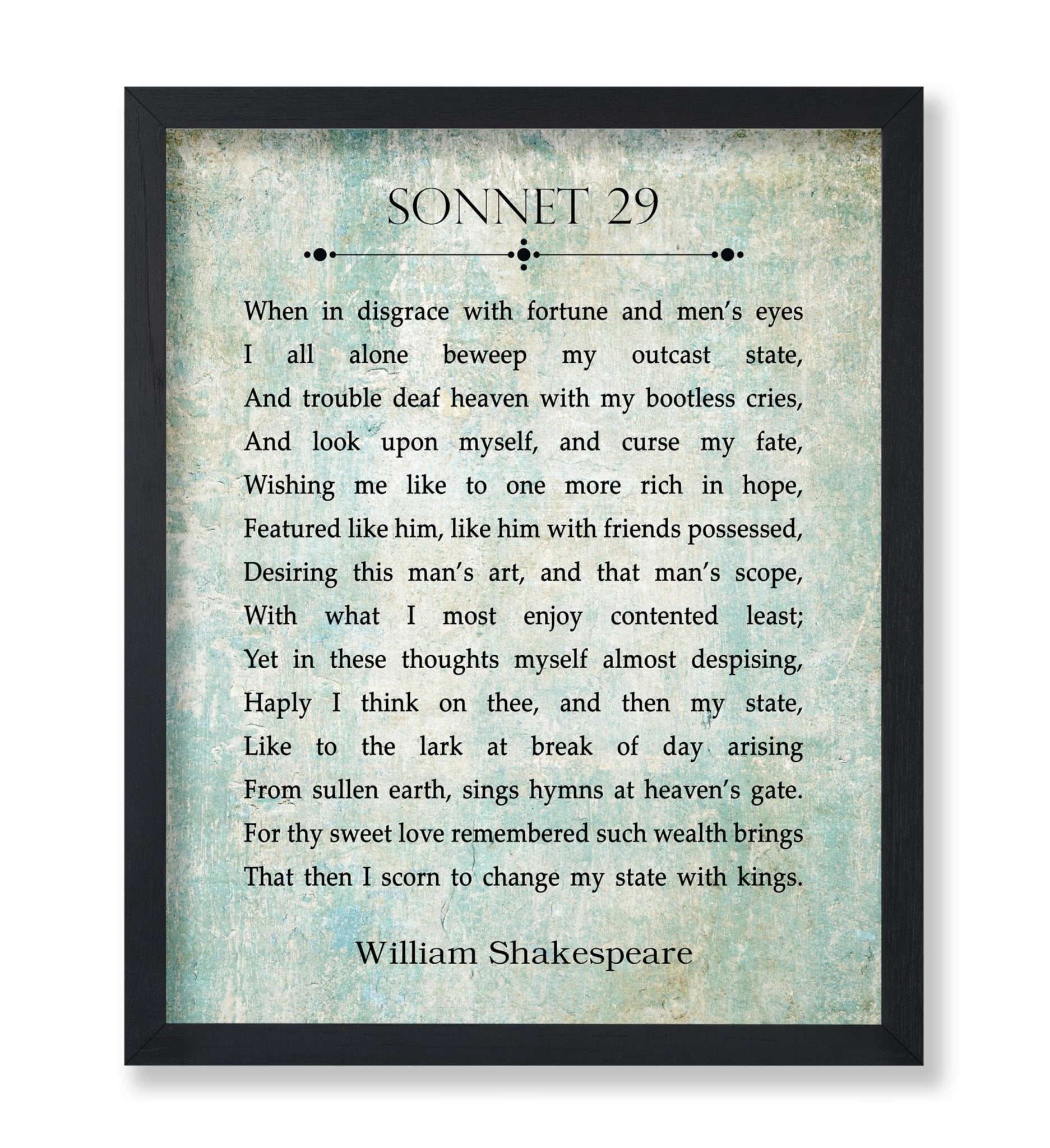 Sonnet 29